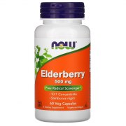 Заказать NOW Elderberry 500 мг 60 вег капс