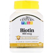 Заказать 21st Century Biotin 800 мкг 110 капс