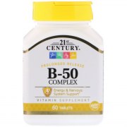 Заказать 21st Century Vitamin B-50 Complex 60 таб