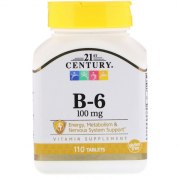 Заказать 21st Century Vitamin B-6 100 мг 110 таб