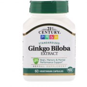 Заказать 21st Century Ginkgo Biloba Extract 60 мг 60 капс